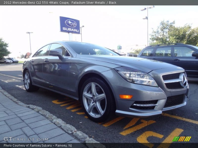 Palladium Silver Metallic / Black 2012 Mercedes-Benz CLS 550 4Matic Coupe