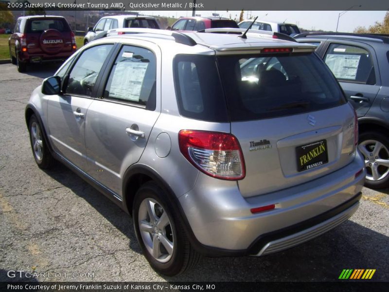 Quicksilver Metallic / Black 2009 Suzuki SX4 Crossover Touring AWD
