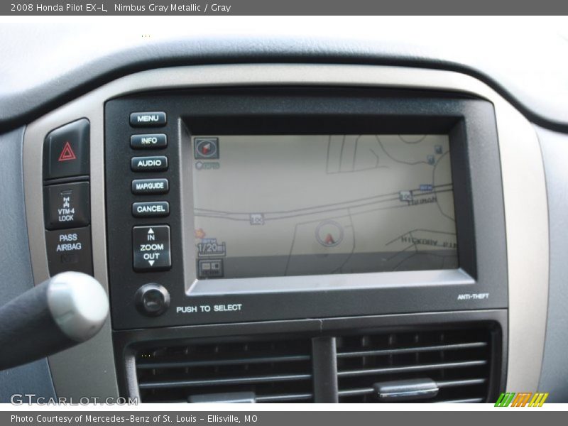 Nimbus Gray Metallic / Gray 2008 Honda Pilot EX-L