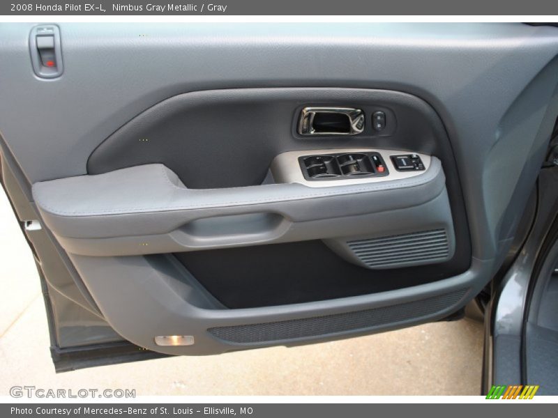 Nimbus Gray Metallic / Gray 2008 Honda Pilot EX-L