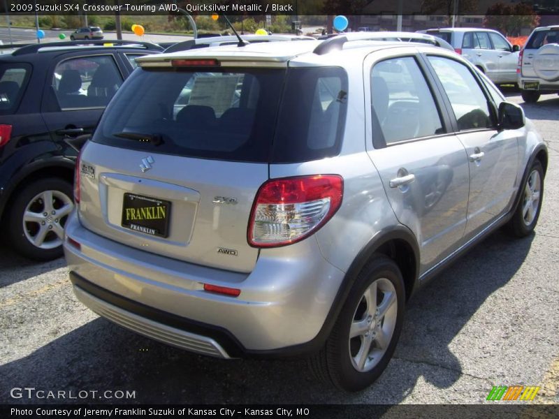 Quicksilver Metallic / Black 2009 Suzuki SX4 Crossover Touring AWD