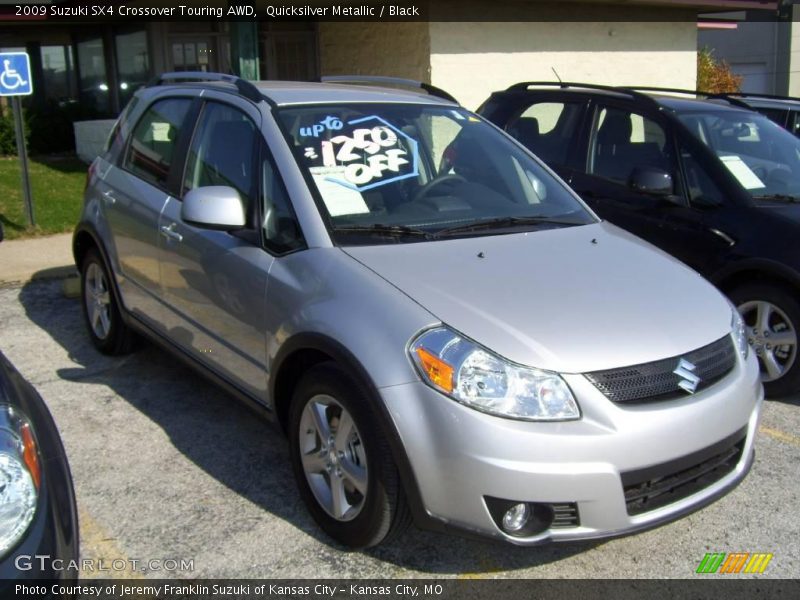 Quicksilver Metallic / Black 2009 Suzuki SX4 Crossover Touring AWD