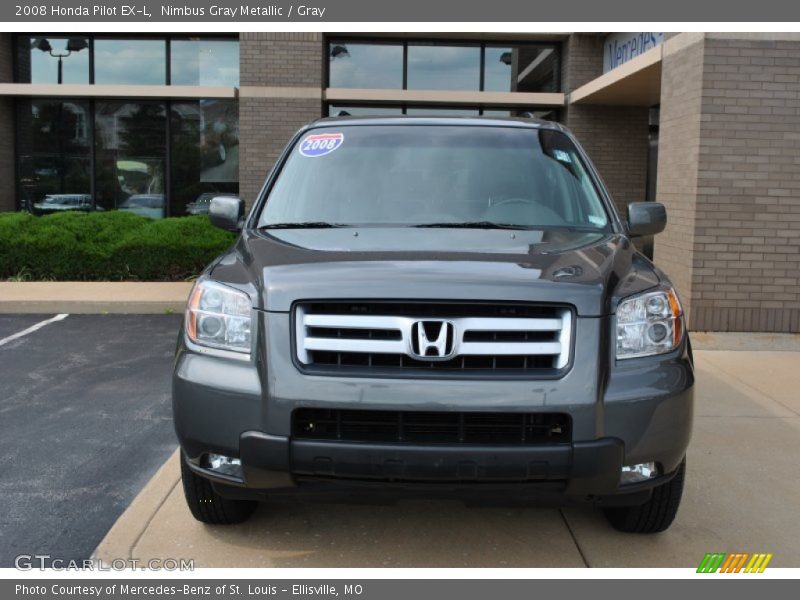 Nimbus Gray Metallic / Gray 2008 Honda Pilot EX-L