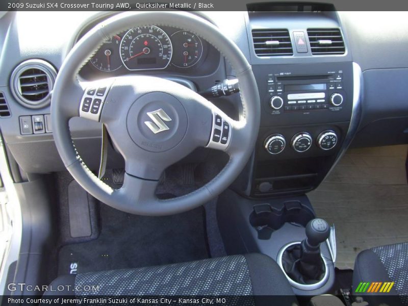 Quicksilver Metallic / Black 2009 Suzuki SX4 Crossover Touring AWD