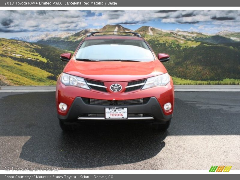 Barcelona Red Metallic / Beige 2013 Toyota RAV4 Limited AWD