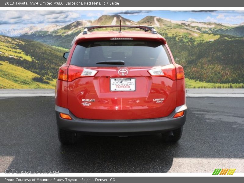 Barcelona Red Metallic / Beige 2013 Toyota RAV4 Limited AWD