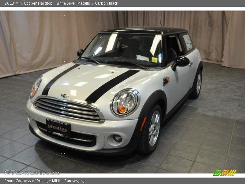 White Silver Metallic / Carbon Black 2013 Mini Cooper Hardtop