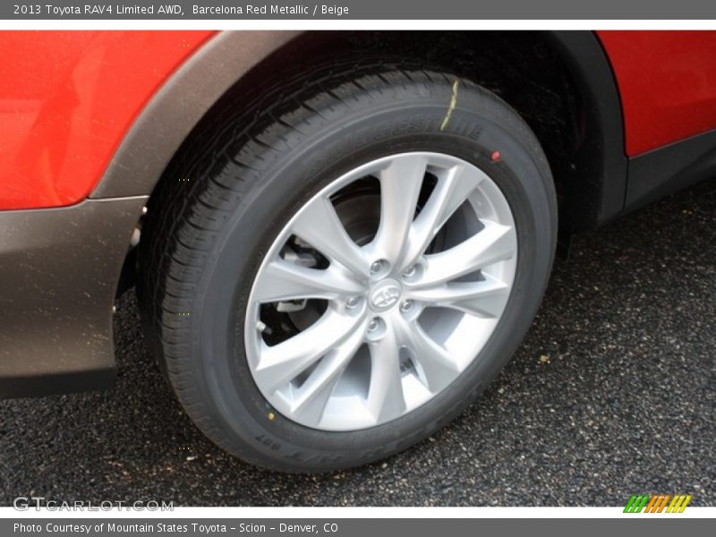 Barcelona Red Metallic / Beige 2013 Toyota RAV4 Limited AWD