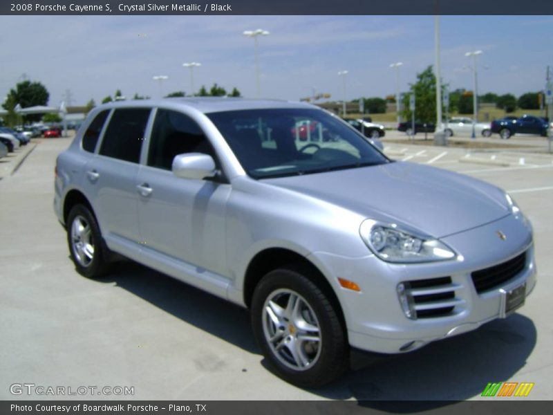 Crystal Silver Metallic / Black 2008 Porsche Cayenne S