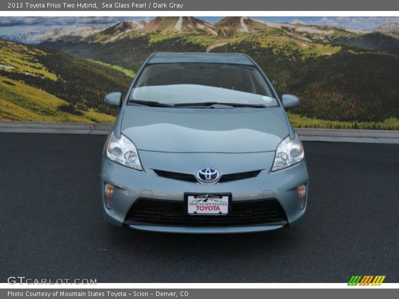 Sea Glass Pearl / Dark Gray 2013 Toyota Prius Two Hybrid