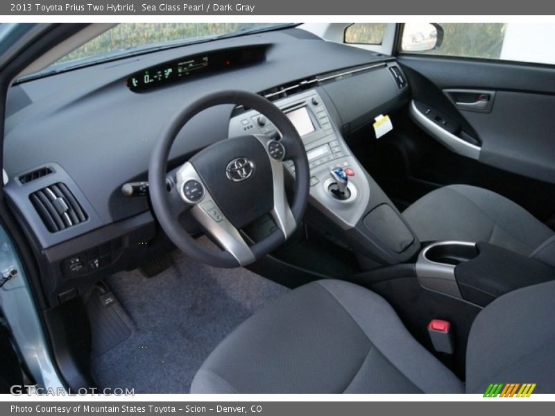 Sea Glass Pearl / Dark Gray 2013 Toyota Prius Two Hybrid