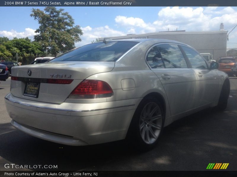 Alpine White / Basalt Grey/Flannel Grey 2004 BMW 7 Series 745Li Sedan