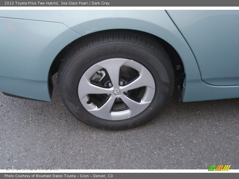 Sea Glass Pearl / Dark Gray 2013 Toyota Prius Two Hybrid