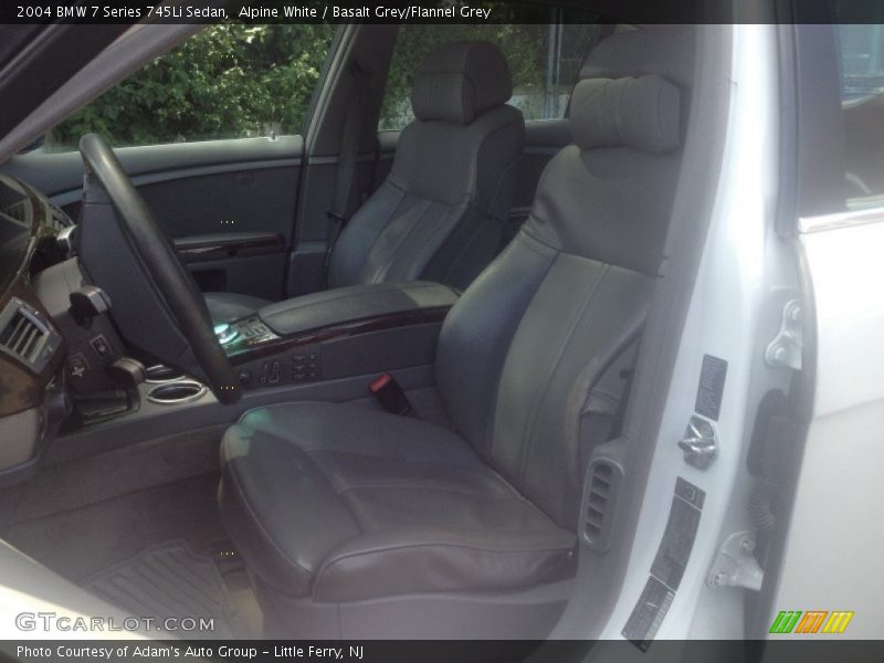 Alpine White / Basalt Grey/Flannel Grey 2004 BMW 7 Series 745Li Sedan