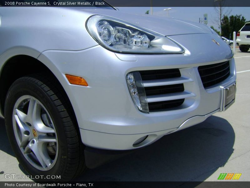 Crystal Silver Metallic / Black 2008 Porsche Cayenne S
