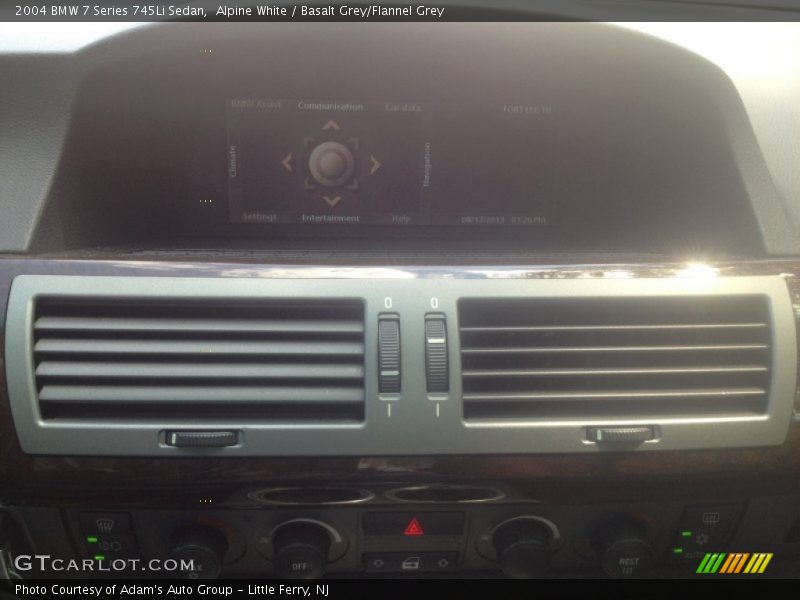 Alpine White / Basalt Grey/Flannel Grey 2004 BMW 7 Series 745Li Sedan