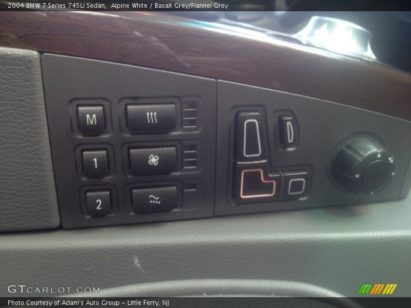 Alpine White / Basalt Grey/Flannel Grey 2004 BMW 7 Series 745Li Sedan