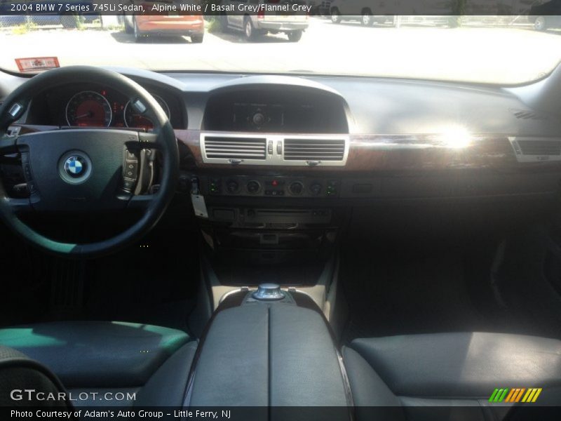 Alpine White / Basalt Grey/Flannel Grey 2004 BMW 7 Series 745Li Sedan