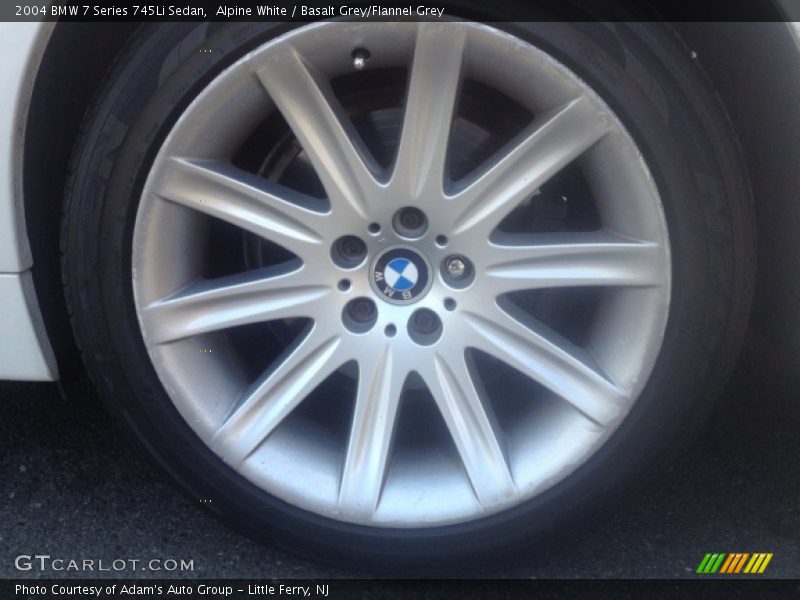 Alpine White / Basalt Grey/Flannel Grey 2004 BMW 7 Series 745Li Sedan