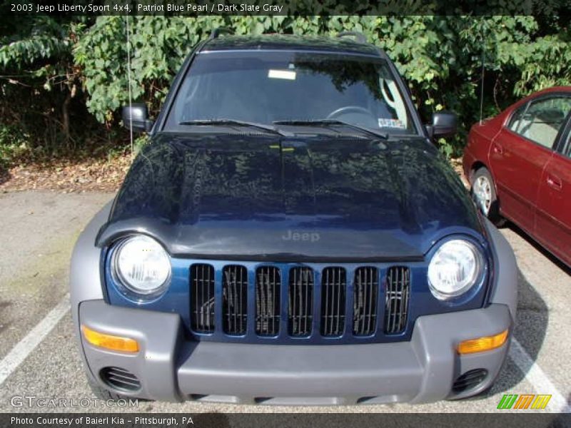 Patriot Blue Pearl / Dark Slate Gray 2003 Jeep Liberty Sport 4x4