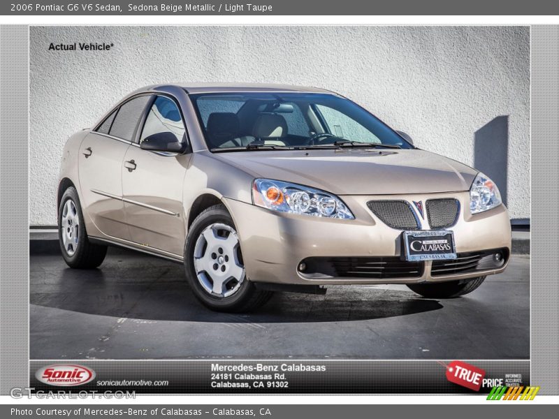 Sedona Beige Metallic / Light Taupe 2006 Pontiac G6 V6 Sedan