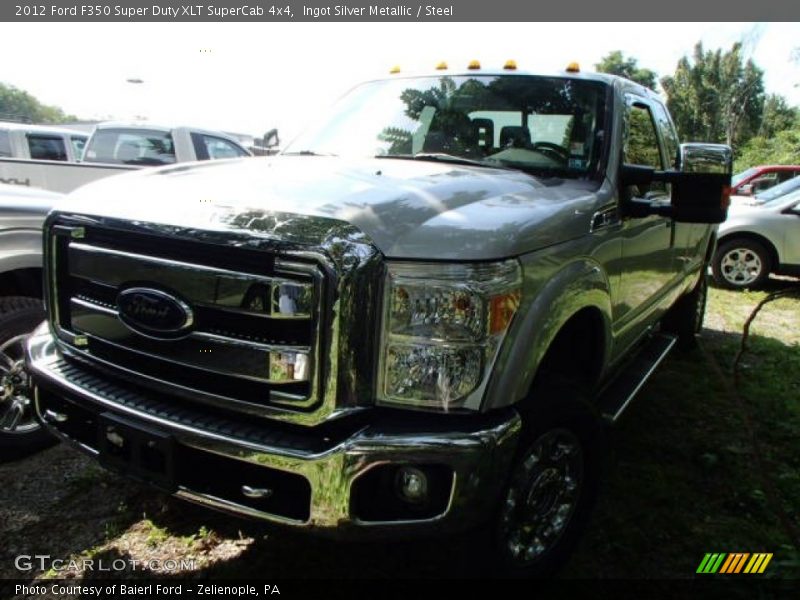 Ingot Silver Metallic / Steel 2012 Ford F350 Super Duty XLT SuperCab 4x4