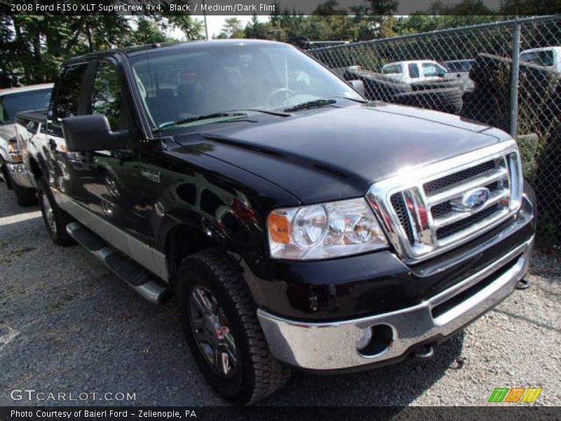Black / Medium/Dark Flint 2008 Ford F150 XLT SuperCrew 4x4