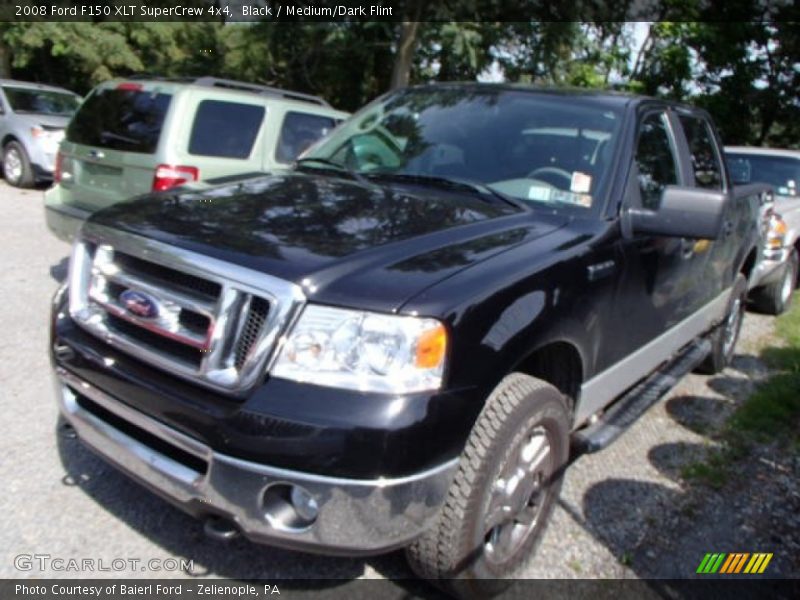Black / Medium/Dark Flint 2008 Ford F150 XLT SuperCrew 4x4