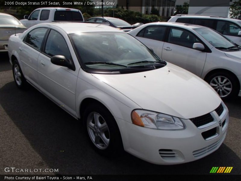 Stone White / Dark Slate Grey 2006 Dodge Stratus SXT Sedan