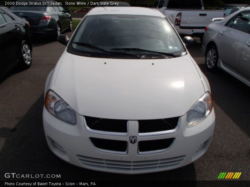 Stone White / Dark Slate Grey 2006 Dodge Stratus SXT Sedan