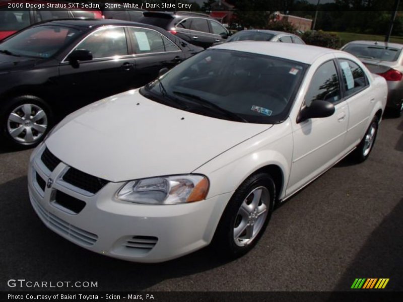 Stone White / Dark Slate Grey 2006 Dodge Stratus SXT Sedan