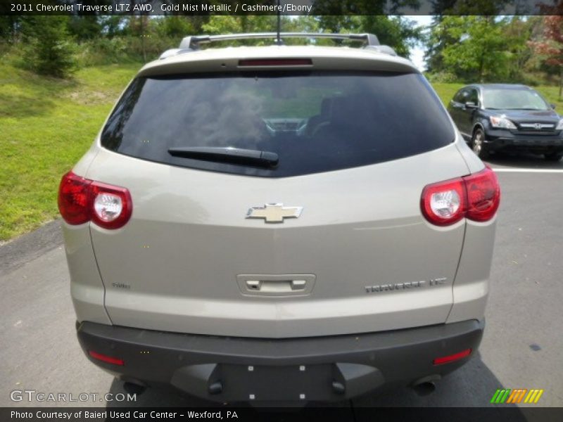 Gold Mist Metallic / Cashmere/Ebony 2011 Chevrolet Traverse LTZ AWD