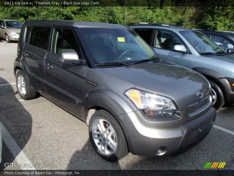 Titanium Gray / Black Soul Logo Cloth 2011 Kia Soul +
