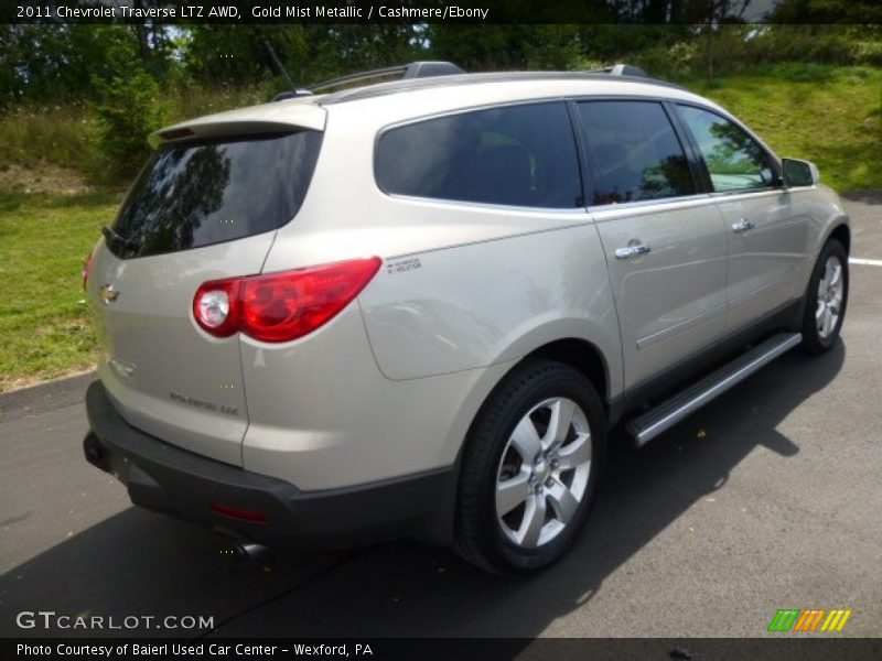 Gold Mist Metallic / Cashmere/Ebony 2011 Chevrolet Traverse LTZ AWD