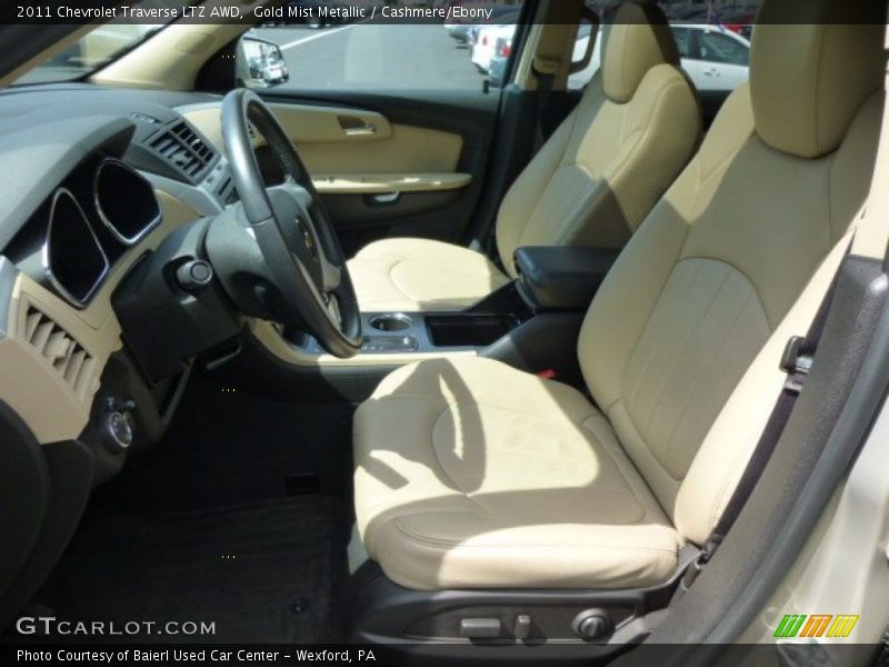 Gold Mist Metallic / Cashmere/Ebony 2011 Chevrolet Traverse LTZ AWD