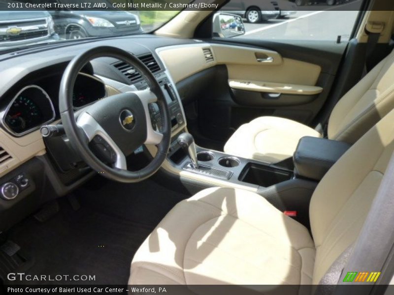 Gold Mist Metallic / Cashmere/Ebony 2011 Chevrolet Traverse LTZ AWD