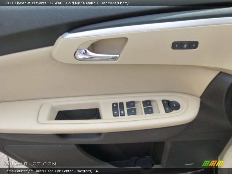 Gold Mist Metallic / Cashmere/Ebony 2011 Chevrolet Traverse LTZ AWD