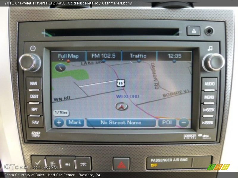 Navigation of 2011 Traverse LTZ AWD