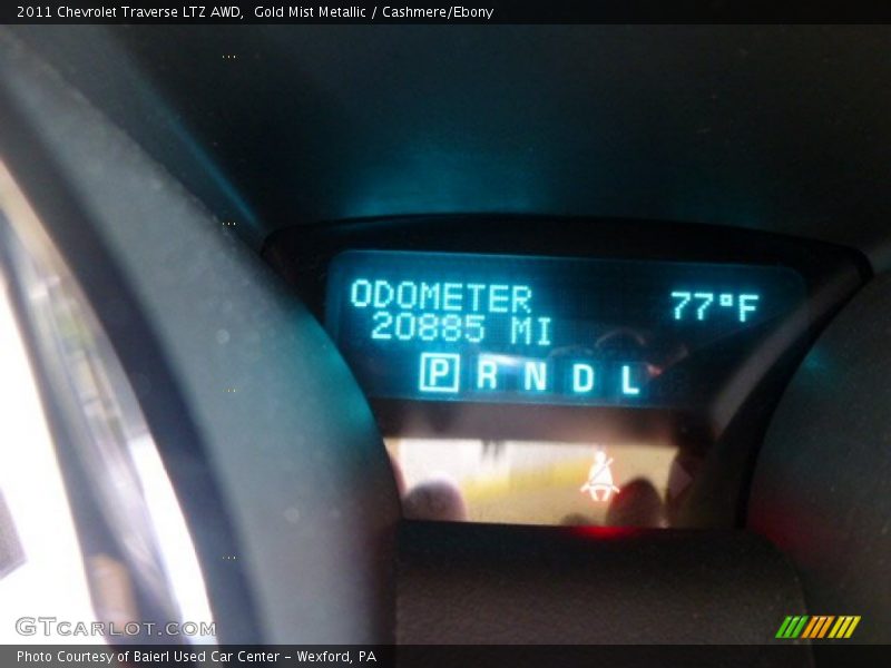 Gold Mist Metallic / Cashmere/Ebony 2011 Chevrolet Traverse LTZ AWD