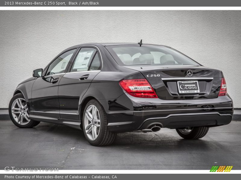 Black / Ash/Black 2013 Mercedes-Benz C 250 Sport