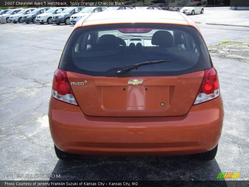 Spicy Orange / Charcoal Black 2007 Chevrolet Aveo 5 Hatchback