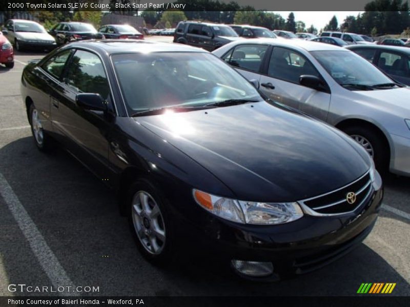 Black Sand Pearl / Ivory 2000 Toyota Solara SLE V6 Coupe
