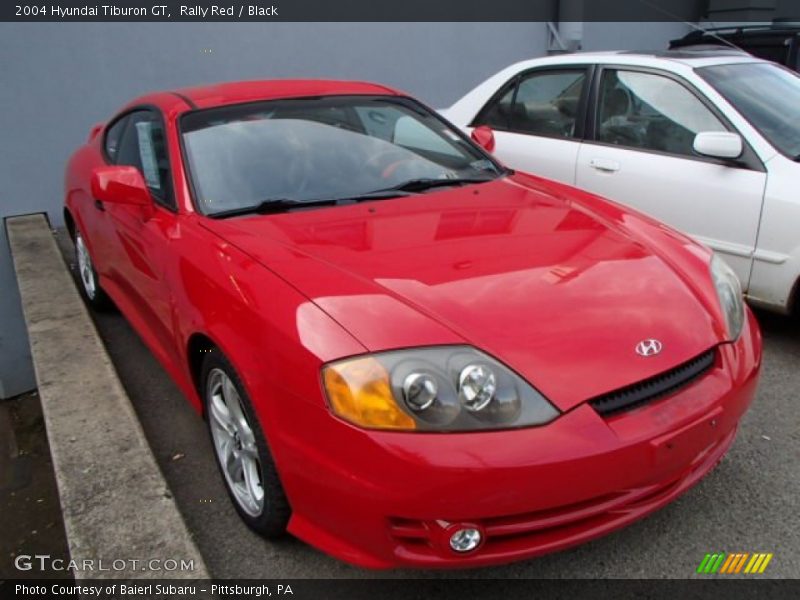 Rally Red / Black 2004 Hyundai Tiburon GT