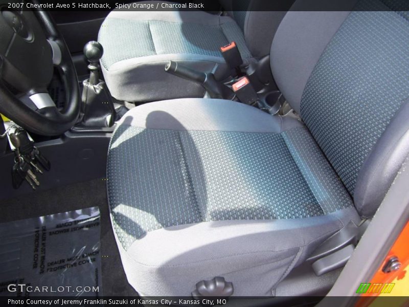 Spicy Orange / Charcoal Black 2007 Chevrolet Aveo 5 Hatchback