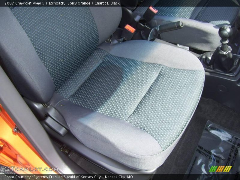 Spicy Orange / Charcoal Black 2007 Chevrolet Aveo 5 Hatchback