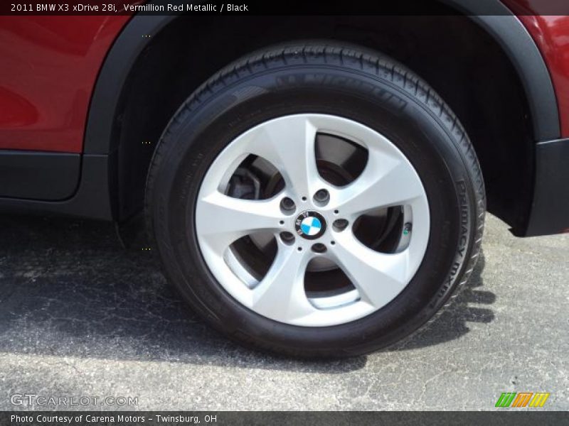 Vermillion Red Metallic / Black 2011 BMW X3 xDrive 28i