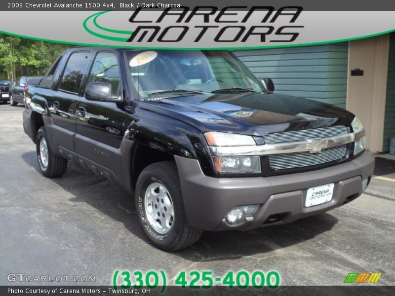 Black / Dark Charcoal 2003 Chevrolet Avalanche 1500 4x4