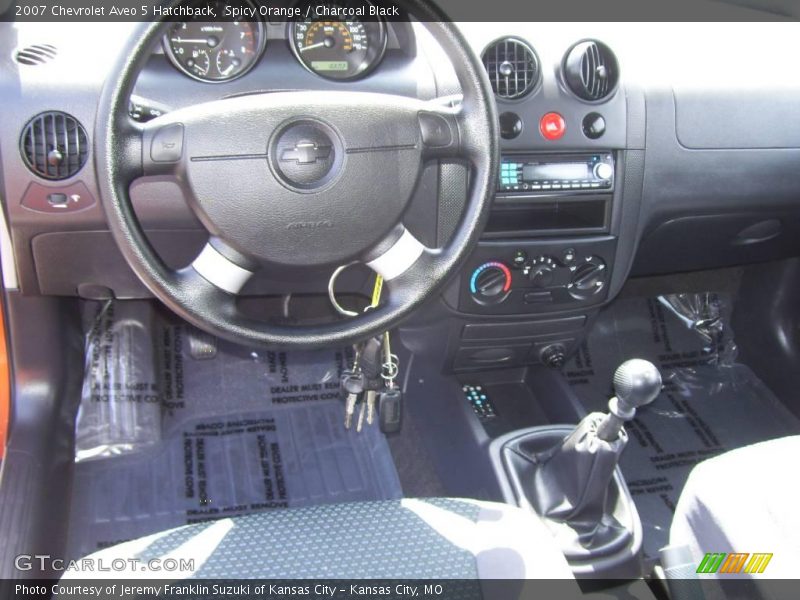 Spicy Orange / Charcoal Black 2007 Chevrolet Aveo 5 Hatchback