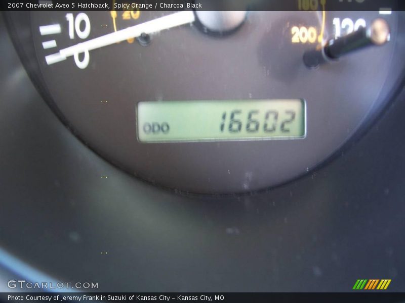 Spicy Orange / Charcoal Black 2007 Chevrolet Aveo 5 Hatchback