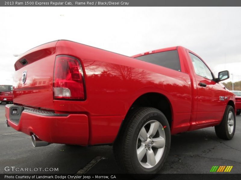 Flame Red / Black/Diesel Gray 2013 Ram 1500 Express Regular Cab